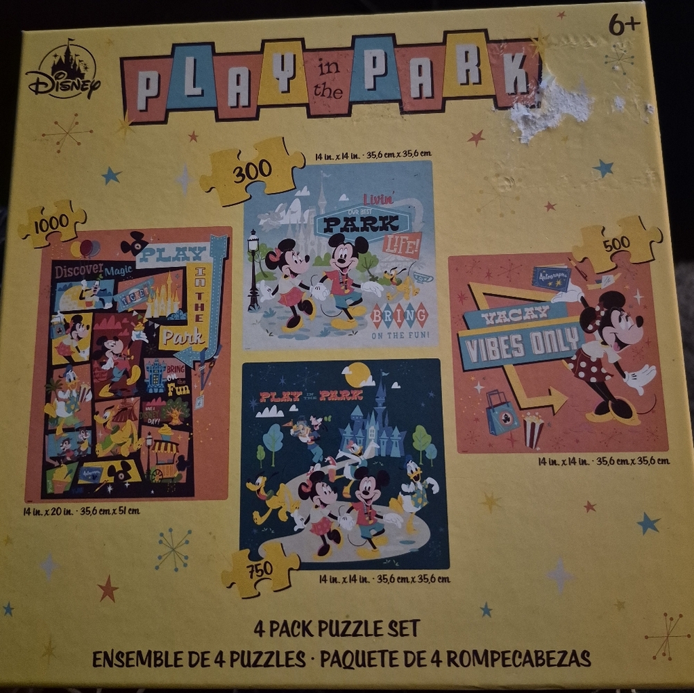 DISNEY PLAY IN THE PARK PUZZLE SET - 4